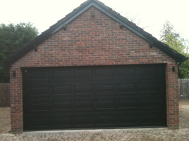 Georgian sectional garage door fitted by Shaun